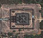 Satellite view Angkor Wat