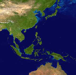 South East Asia Satellite Image photo, NASA.