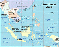South East Asia Political Map
